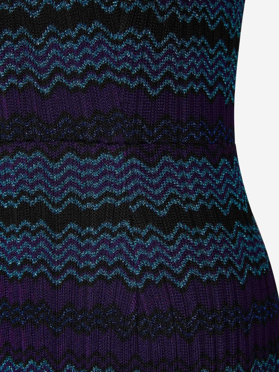 Missoni Zig-Zag Knitted Dress Blauw