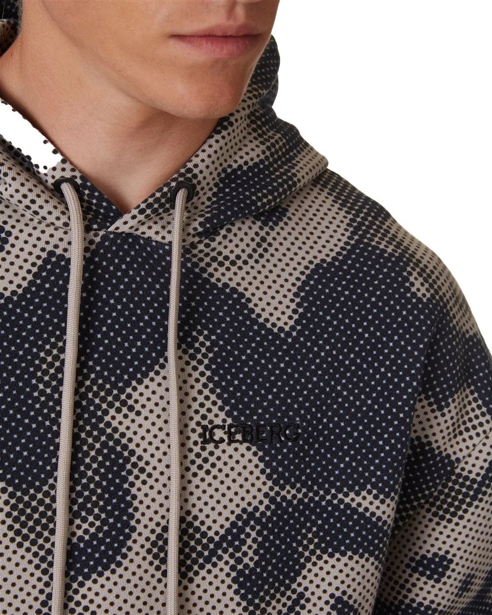 Iceberg Sweatshirt with pixel print and logo Divers