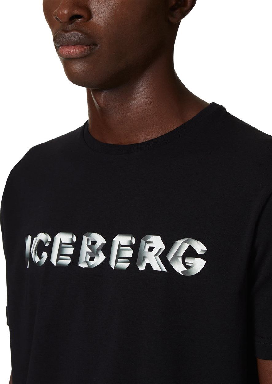 Iceberg T-shirt with logo Zwart