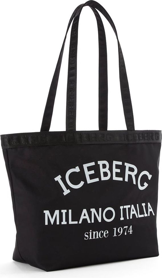 Iceberg Shopper with logo Zwart