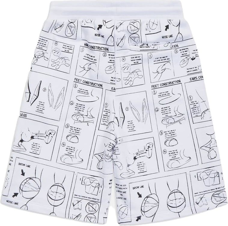 Iceberg Kids - Shorts with cartoon graphics and logo Wit