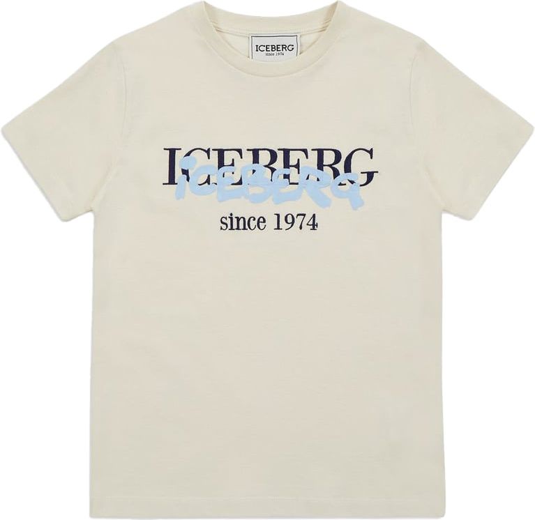 Iceberg Kids - T-shirt with logo Beige