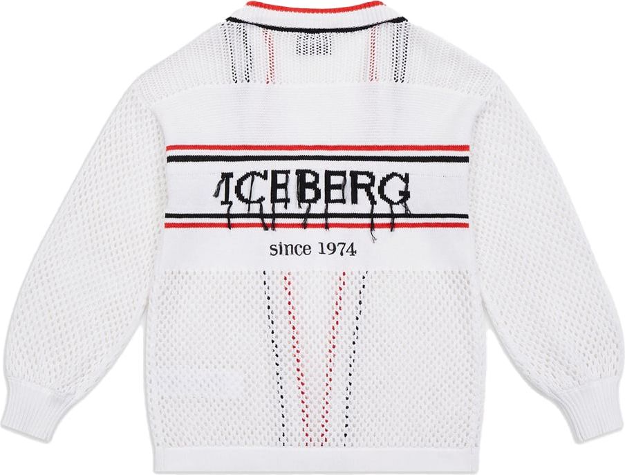 Iceberg Kids - Pullover with logo Wit