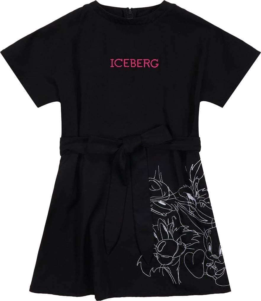 Iceberg Kids - College style dress Zwart