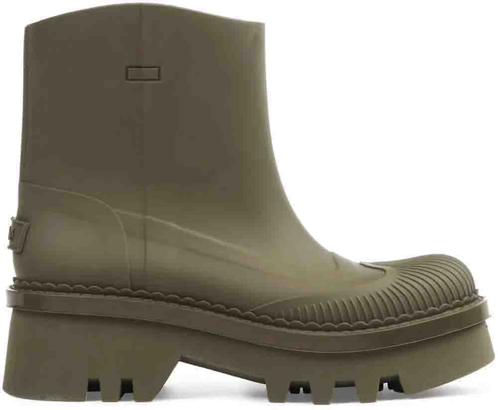 Chloé Raina Grape Leaf Rain Boots Groen