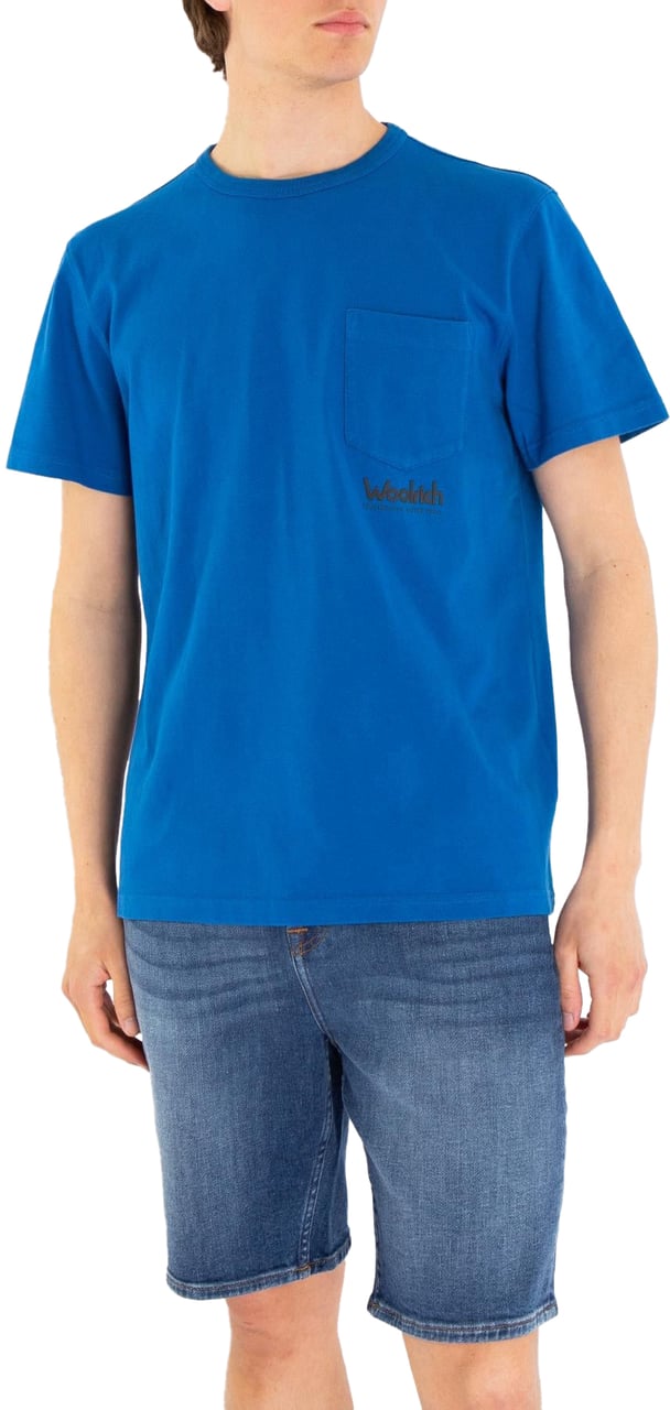 Woolrich Heren Trail T-Shirt Blauw Blauw