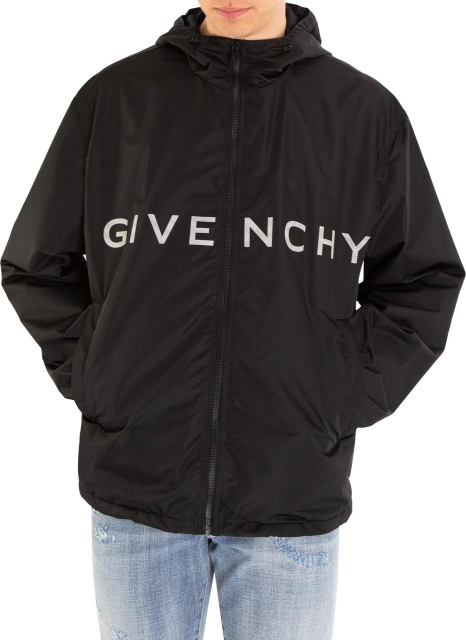 Givenchy Heren Windbreaker Jacket Zwart Zwart