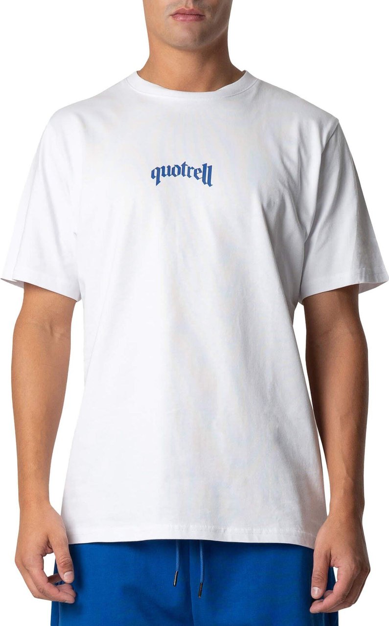 Quotrell Global Unity T-Shirt Heren Wit/Blauw Wit
