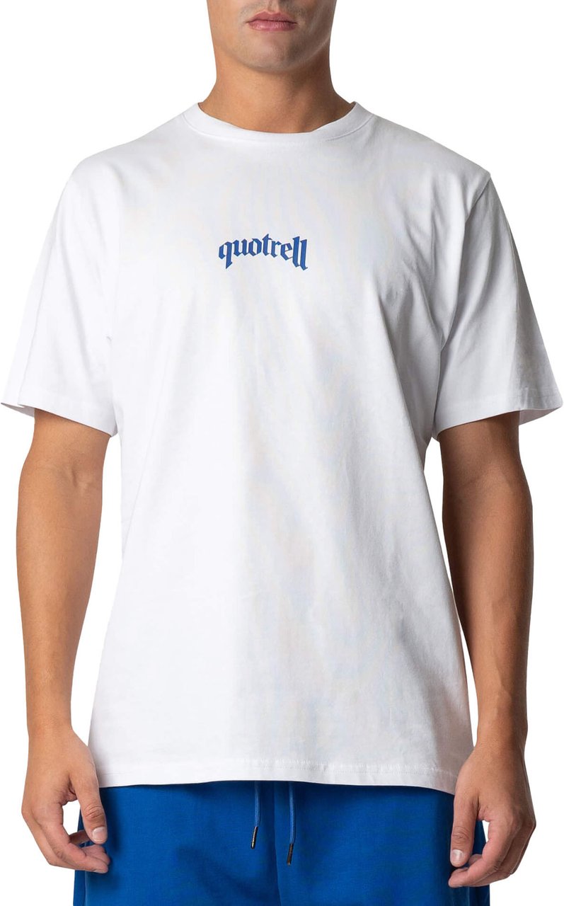 Quotrell Global Unity T-Shirt Heren Wit/Blauw Wit