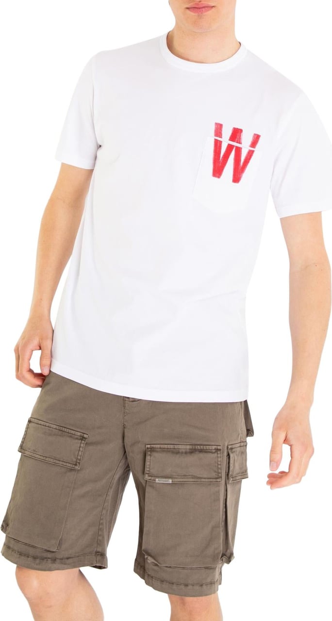 Woolrich Flag White T-shirt White Wit