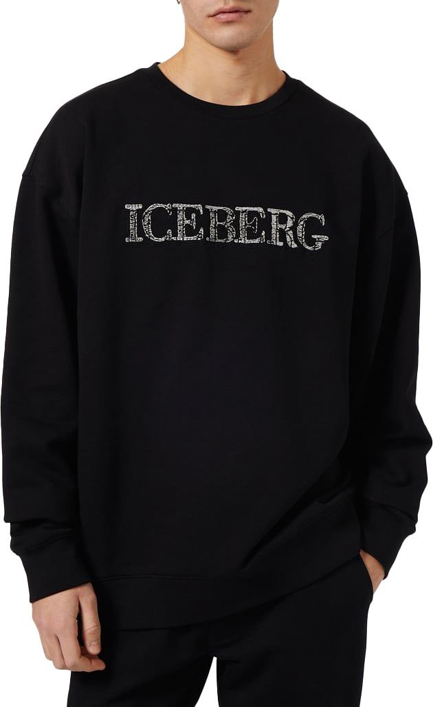 Iceberg Sweatshirt with logo Zwart