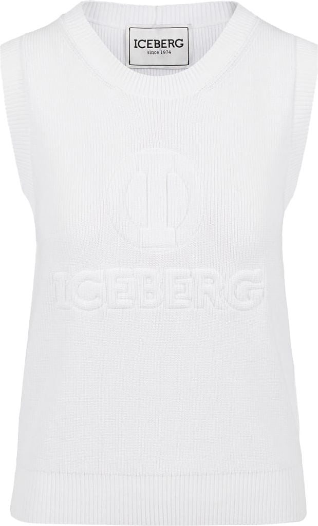 Iceberg Vest with logo Wit