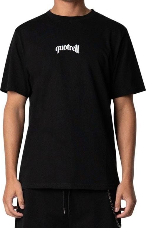Quotrell Global Unity T-shirt | Black/white Zwart