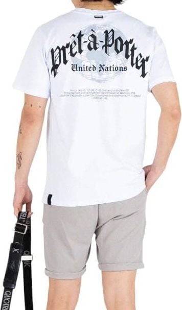 Quotrell Global Unity T-shirt | White/black Wit