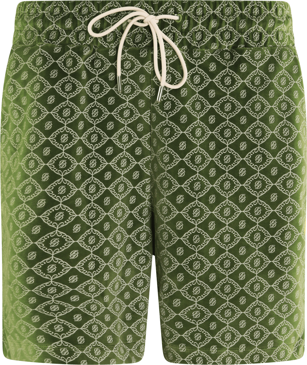 Drôle de Monsieur Heren Monogramme Short Groen Groen