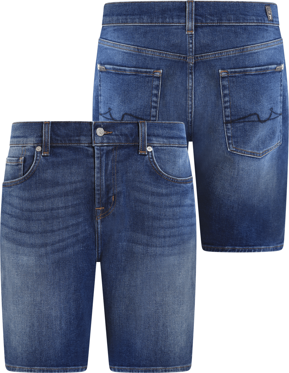 7 For All Mankind Heren Vital Short Blauw Blauw