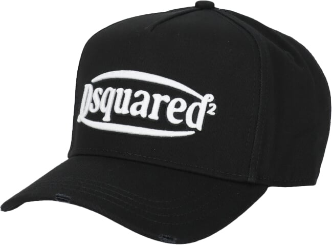 Dsquared2 Black Logo Baseball Cap Black Zwart