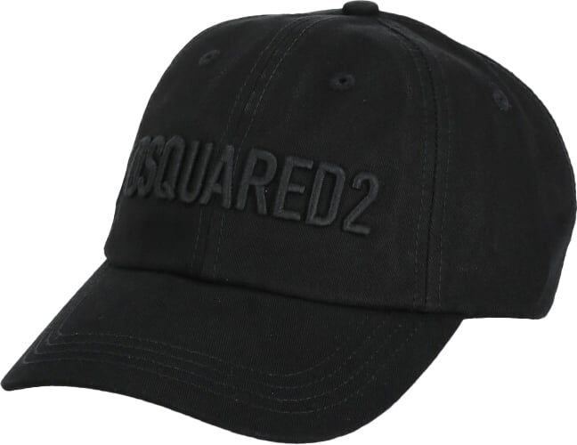 Dsquared2 D2 Logo Black Baseball Cap Black Zwart