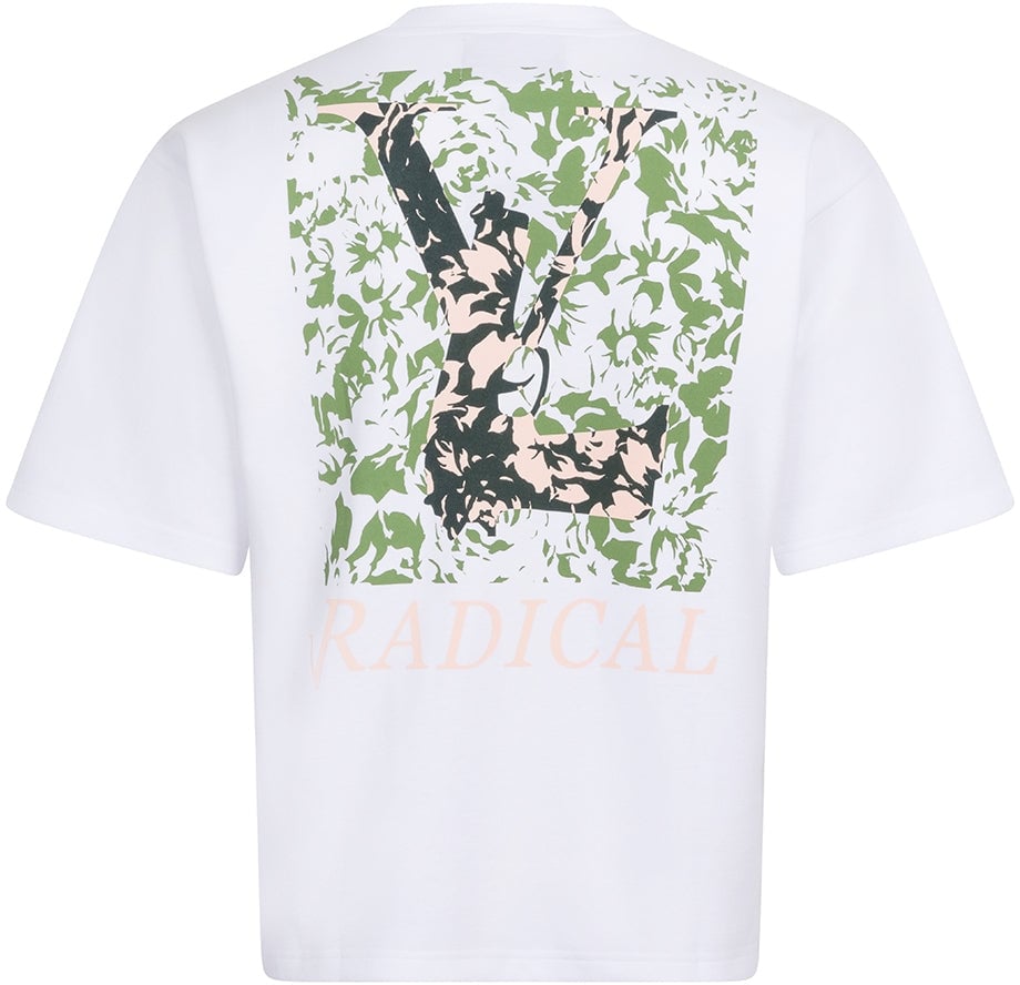 Radical Davide Gun logo flower Wit