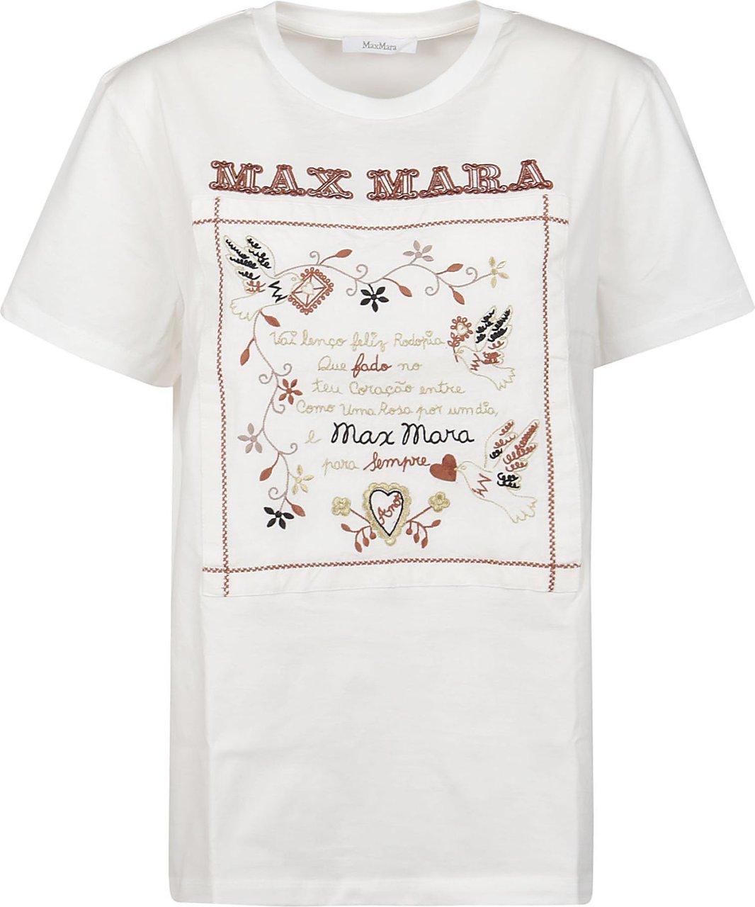 Max Mara Tshirt T-shirt White Wit