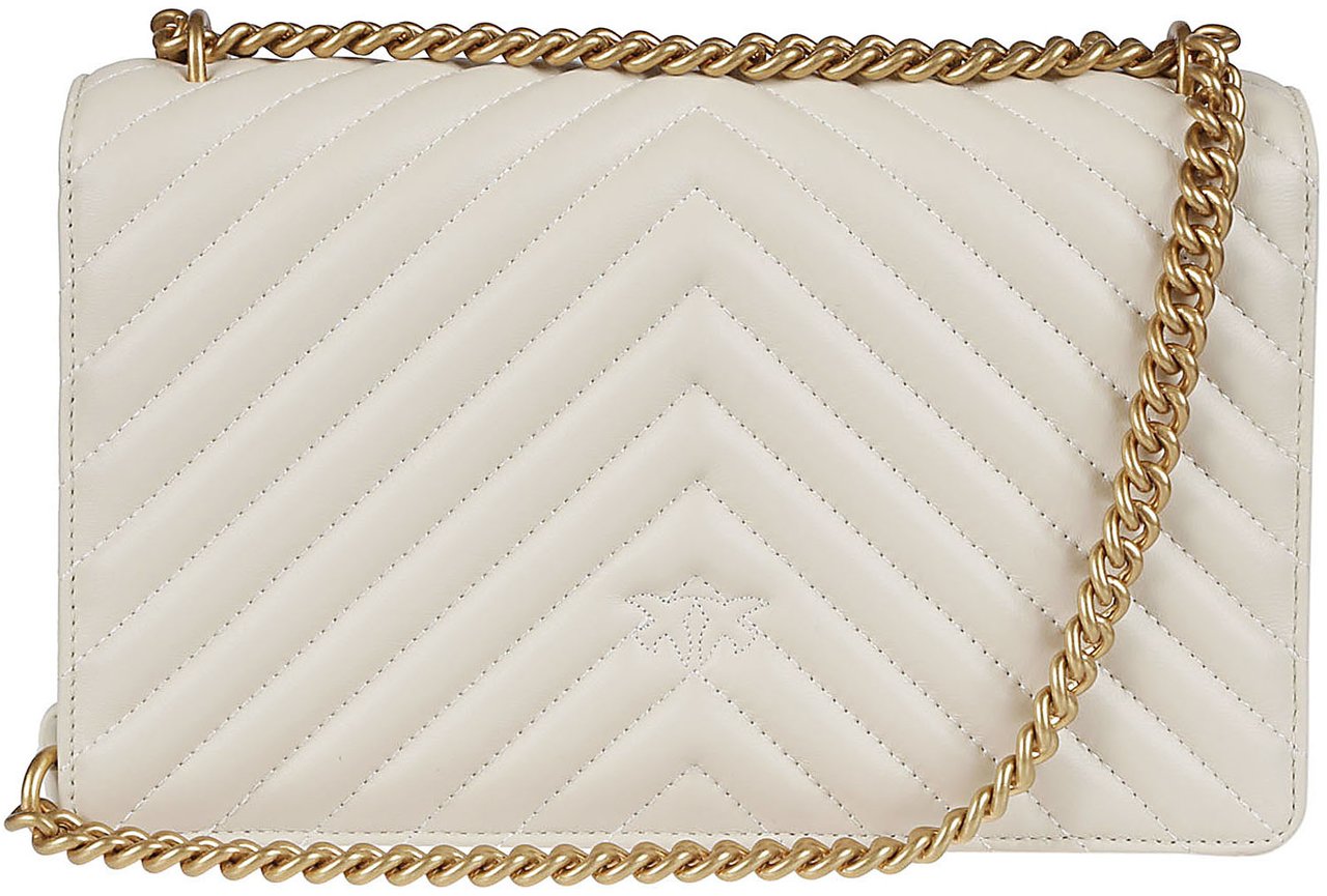 Pinko Love One Classic Dc Bag White Wit