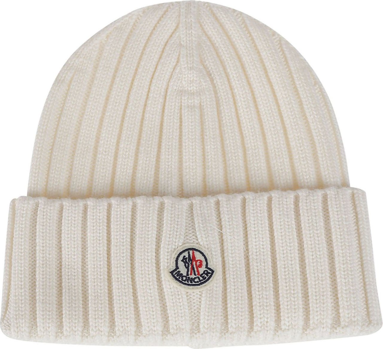 Moncler Tricot Beanie White Wit