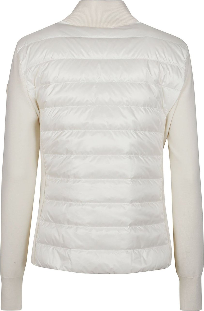 Moncler Tricot Cardigan White Wit