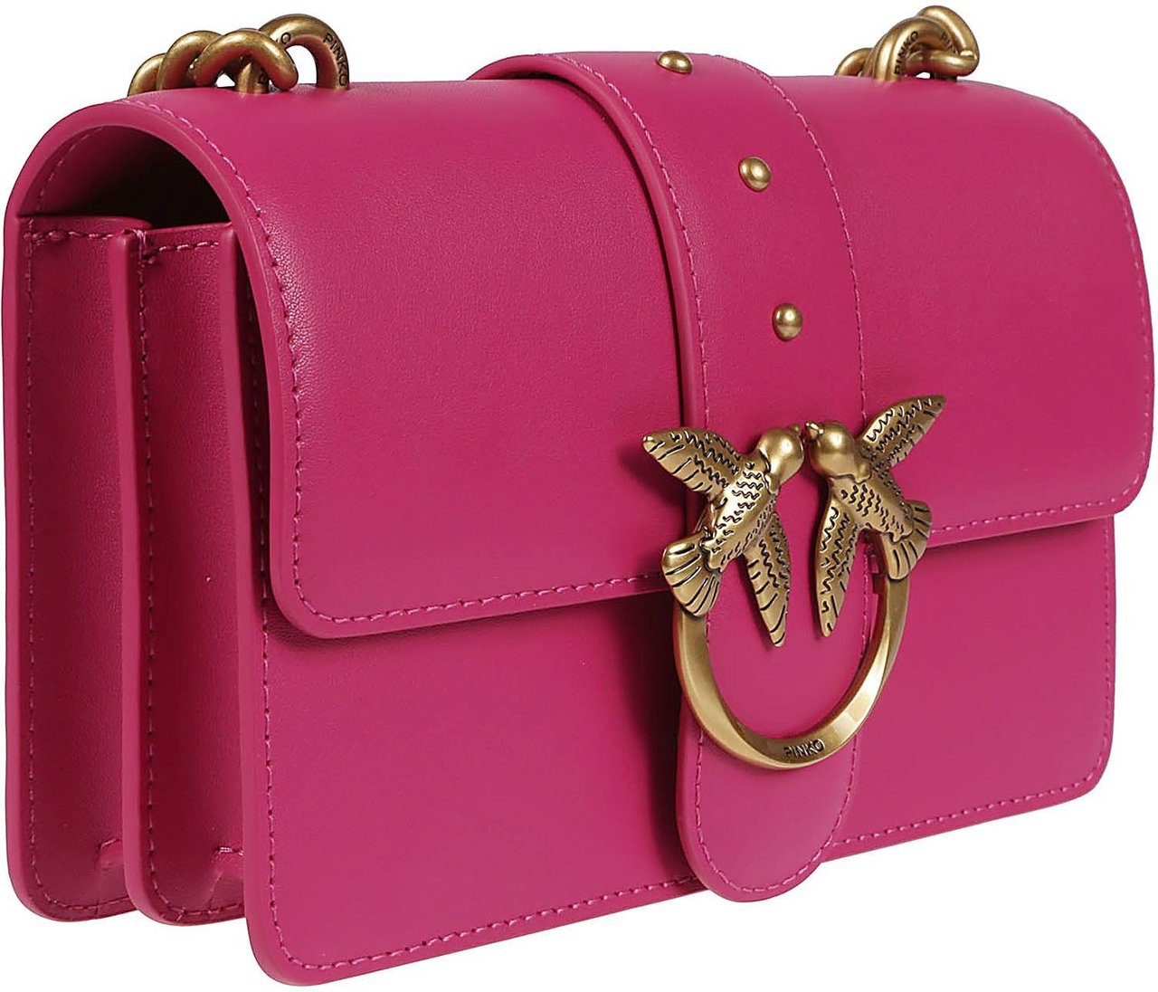 Pinko Love One Mini Classic Bag Pink & Purple Roze
