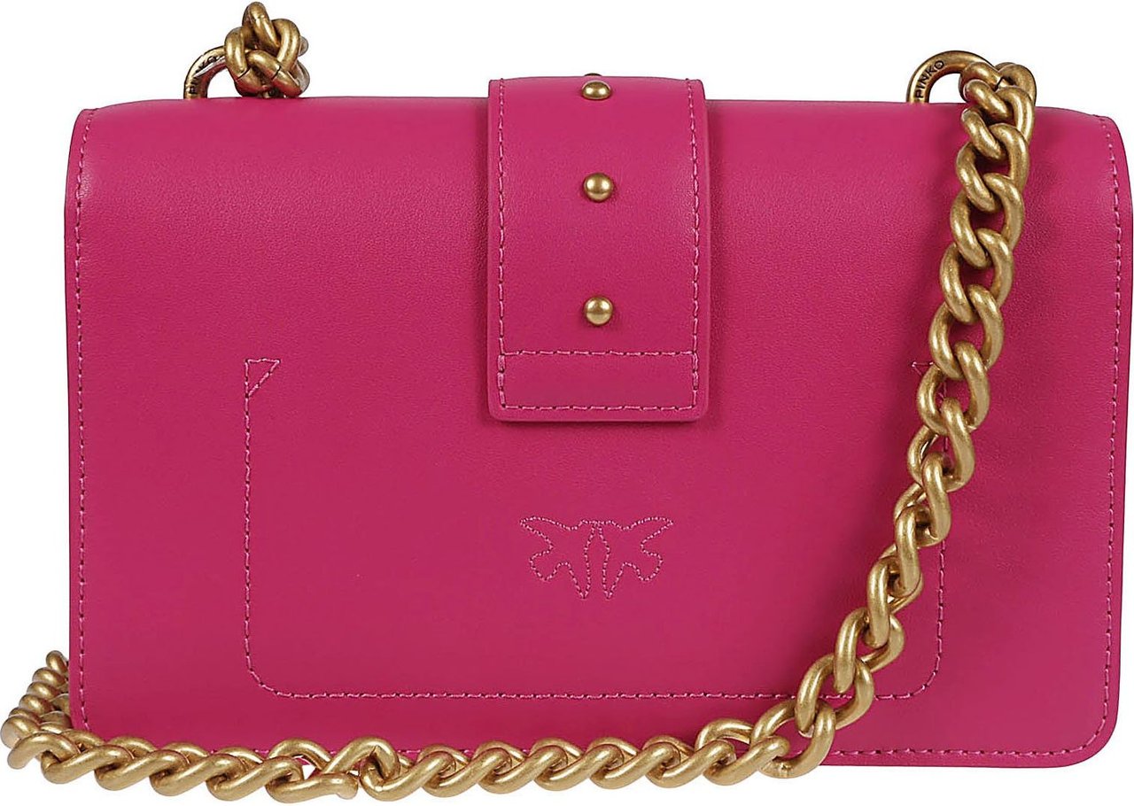 Pinko Love One Mini Classic Bag Pink & Purple Roze
