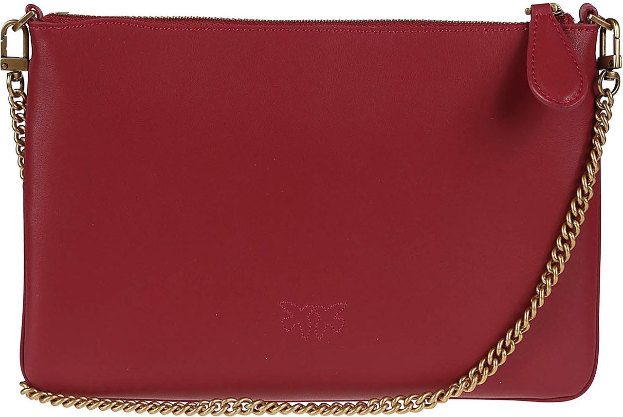 Pinko Classic Flat Love Simply Bag Red Rood