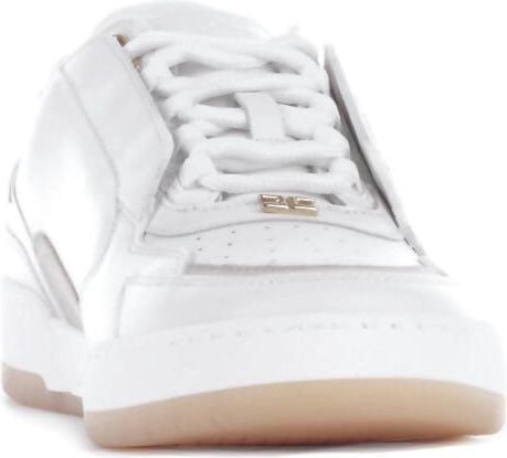 Elisabetta Franchi Sneakers Ivory White Wit