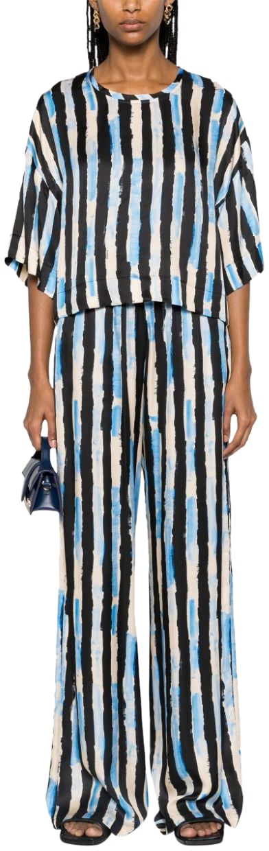 Pinko Shirts Neroburroazzurro Blauw
