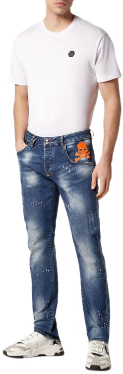 Philipp Plein Jeans Clockwork Orange Oranje