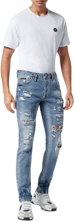 Philipp Plein Jeans Fresh Air Blauw