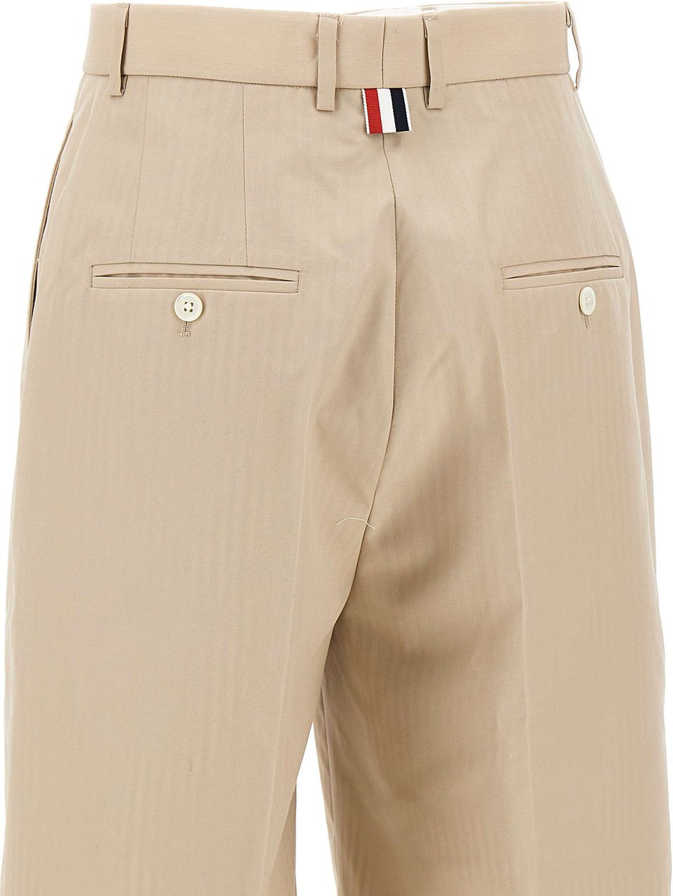 Thom Browne Thom Browne Sand polyester blend bermuda shorts Neutraal