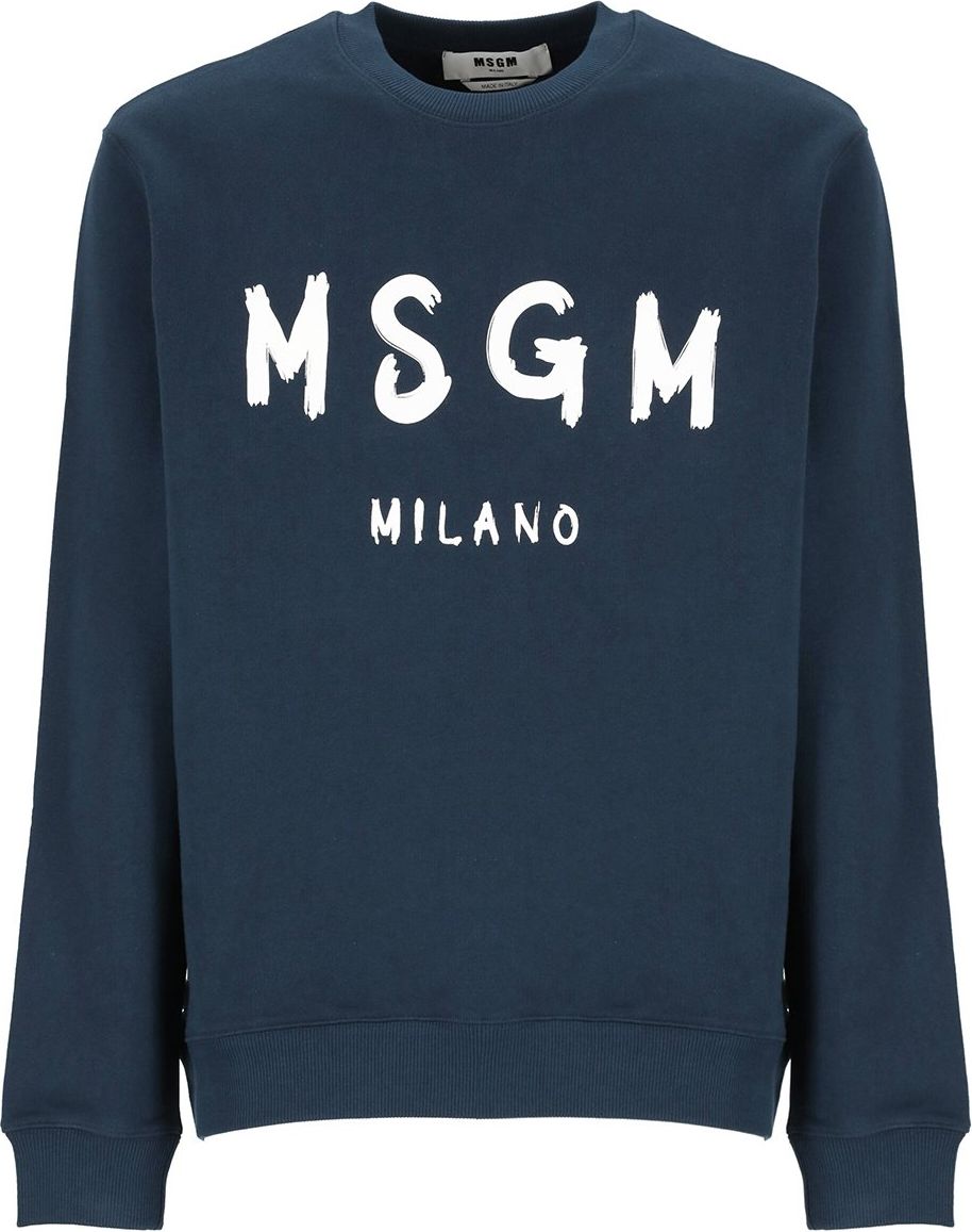 MSGM Sweaters Blue Blauw