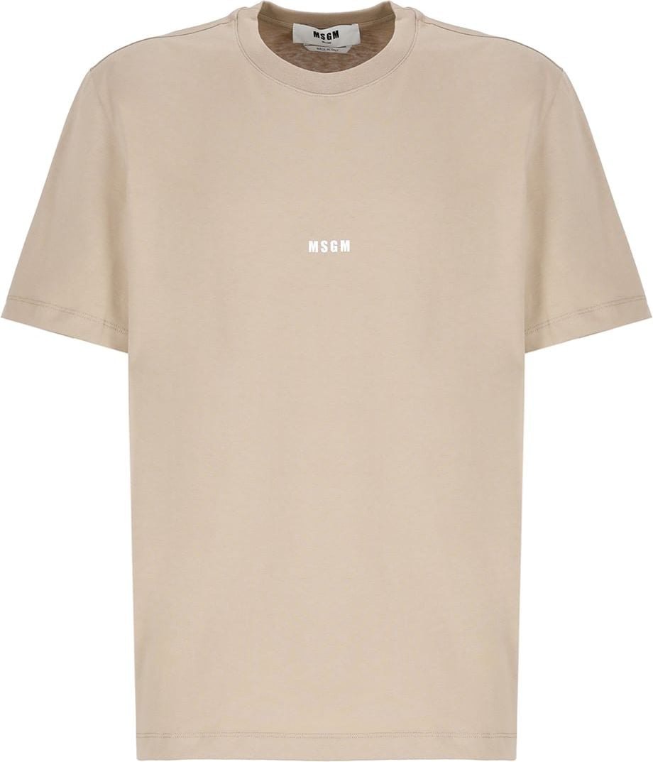 MSGM T-shirts And Polos Beige Neutraal
