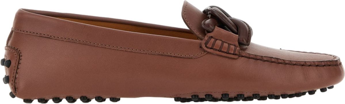 Tod's Leather Mocassins Bruin