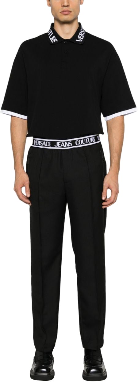 Versace Jeans Couture Versace Jeans Couture T-shirts And Polos Black Zwart