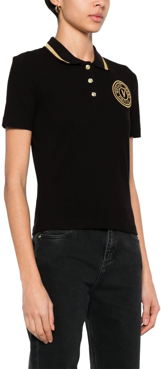 Versace Jeans Couture Versace Jeans Couture T-shirts And Polos Black Zwart