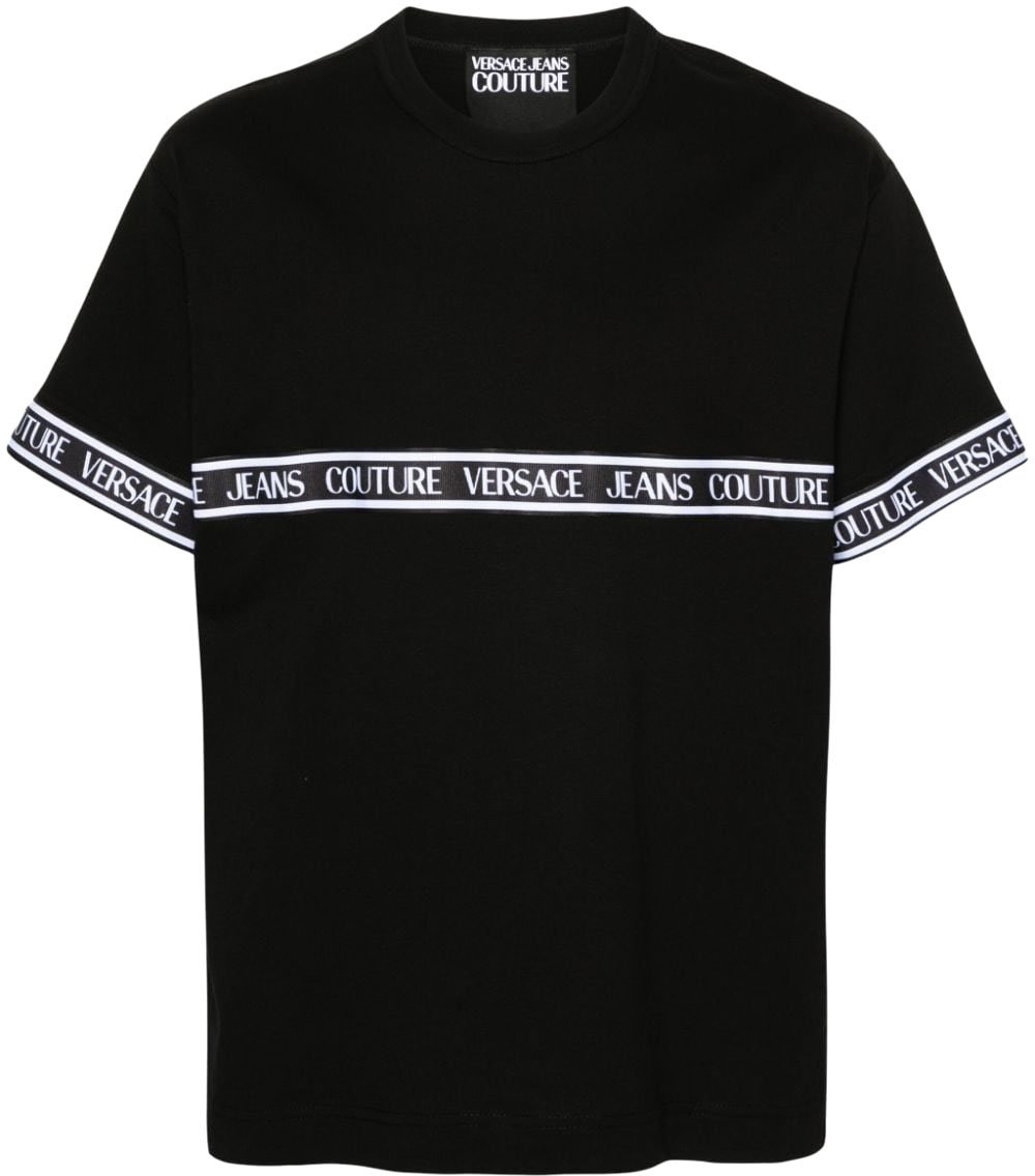 Versace Jeans Couture Versace Jeans Couture T-shirts And Polos Black Zwart