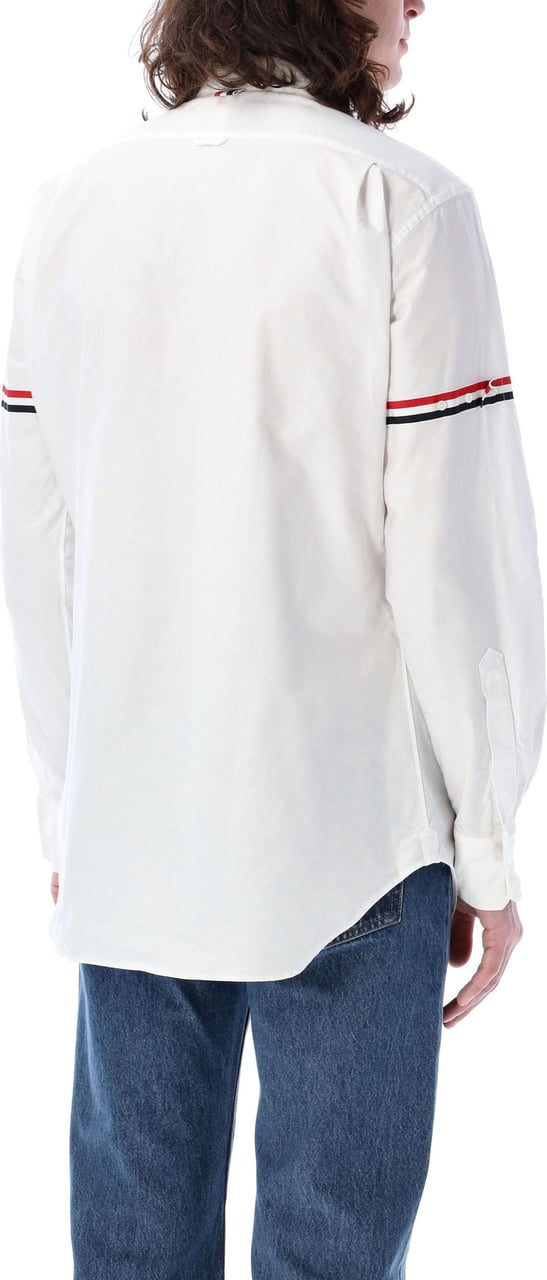 Thom Browne CLASSIC LONG SLEEVE BUTTON DOWN POINT CO Wit