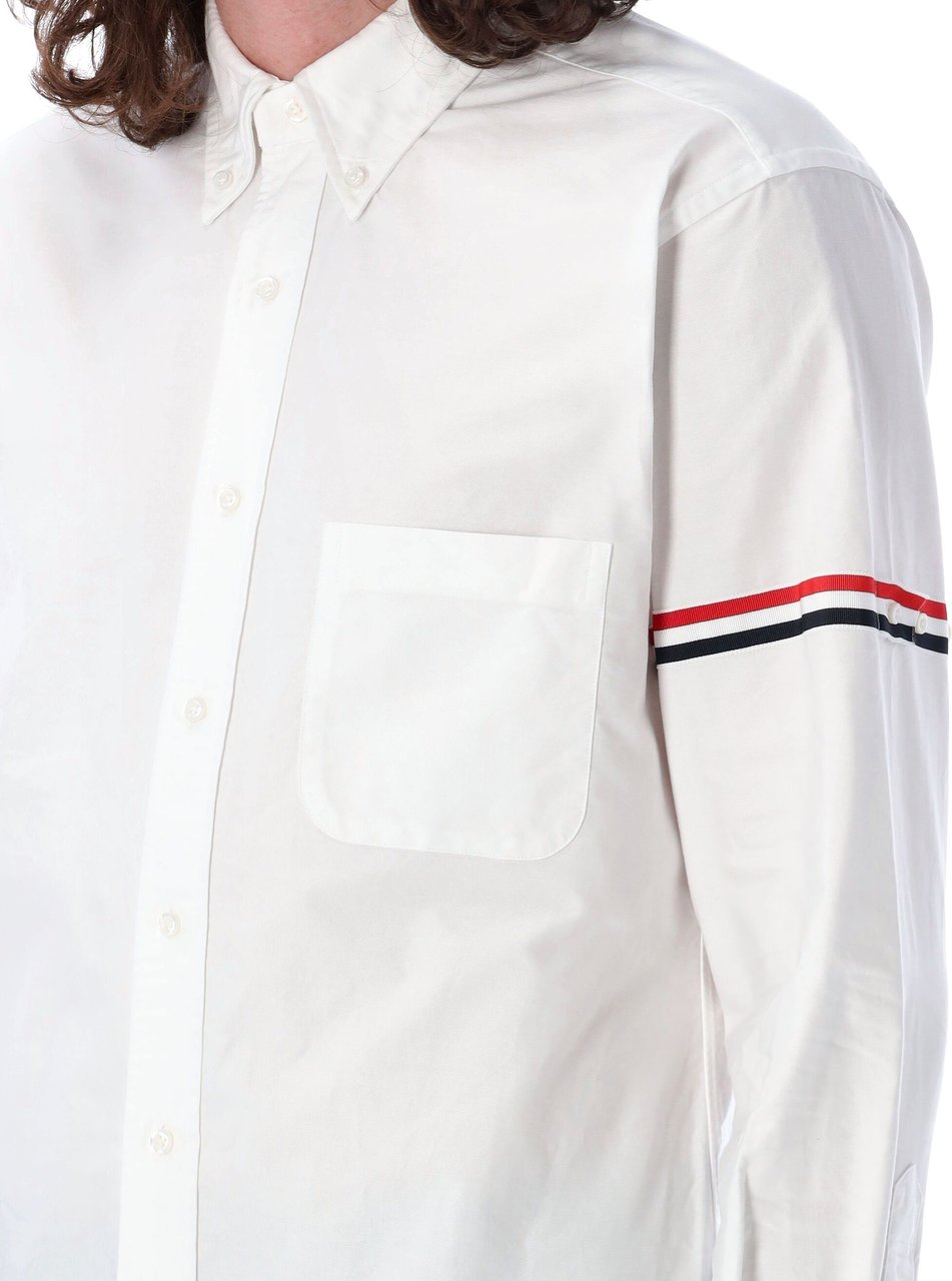 Thom Browne CLASSIC LONG SLEEVE BUTTON DOWN POINT CO Wit