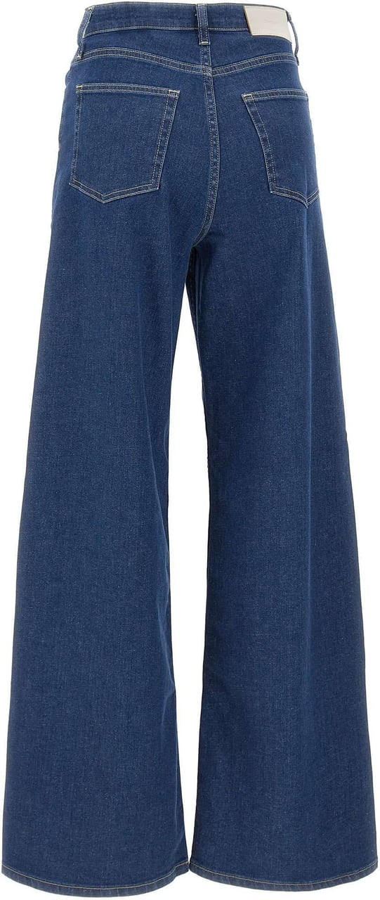 Calvin Klein Jeans Donna wide leg a vita alta Blauw