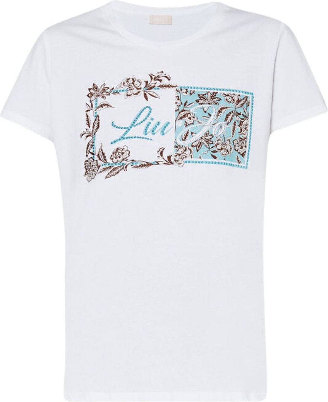 Liu Jo T-shirt Donna con stampa e applicazioni Blauw
