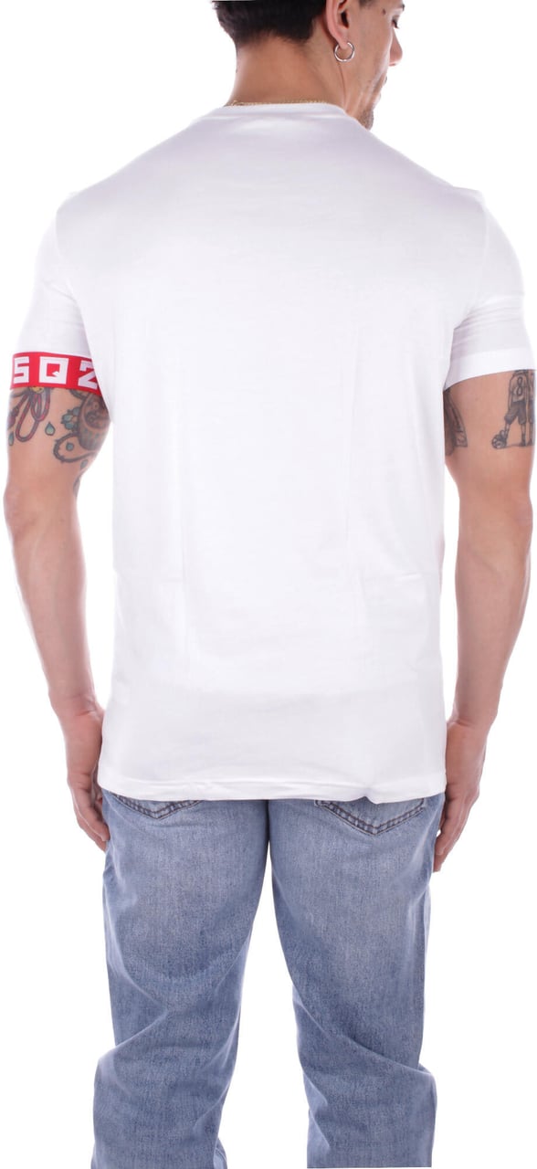 Dsquared2 Round Neck T-Shirt Wit