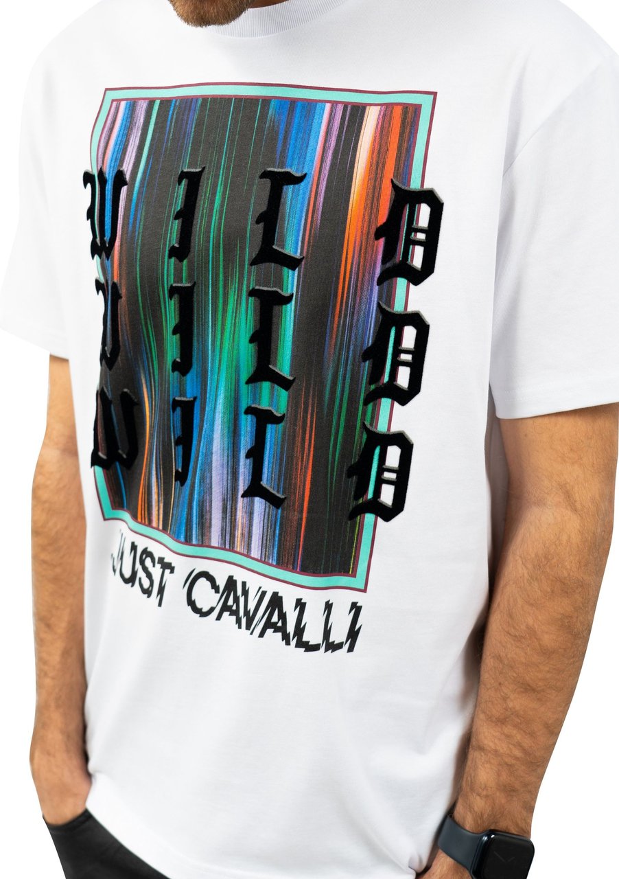 Roberto Cavalli T-Shirt Serigrafiche Wit