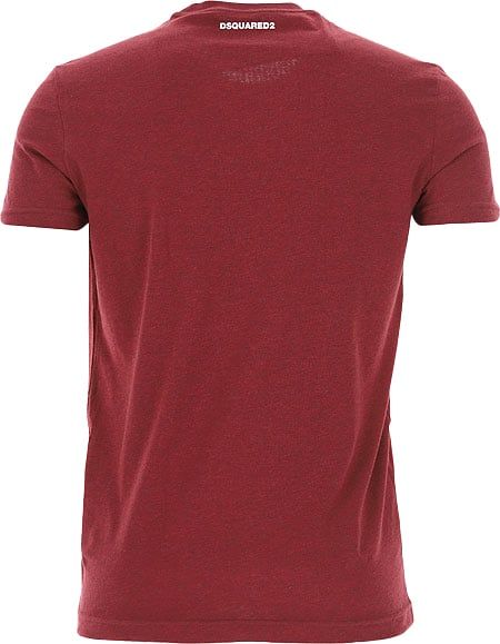 Dsquared2 Basic Tee Bordeaux Rood
