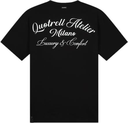 Quotrell Atelier Milano T-shirt | Black/white Zwart