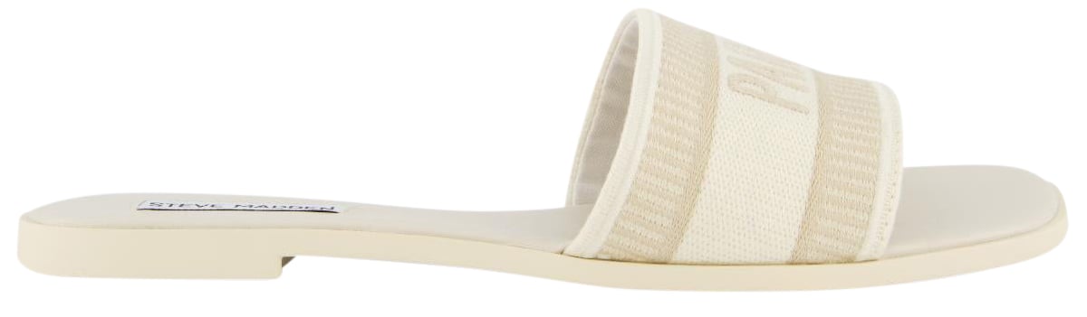 Steve Madden Dames Knox 'Paris' Slipper Wit Wit